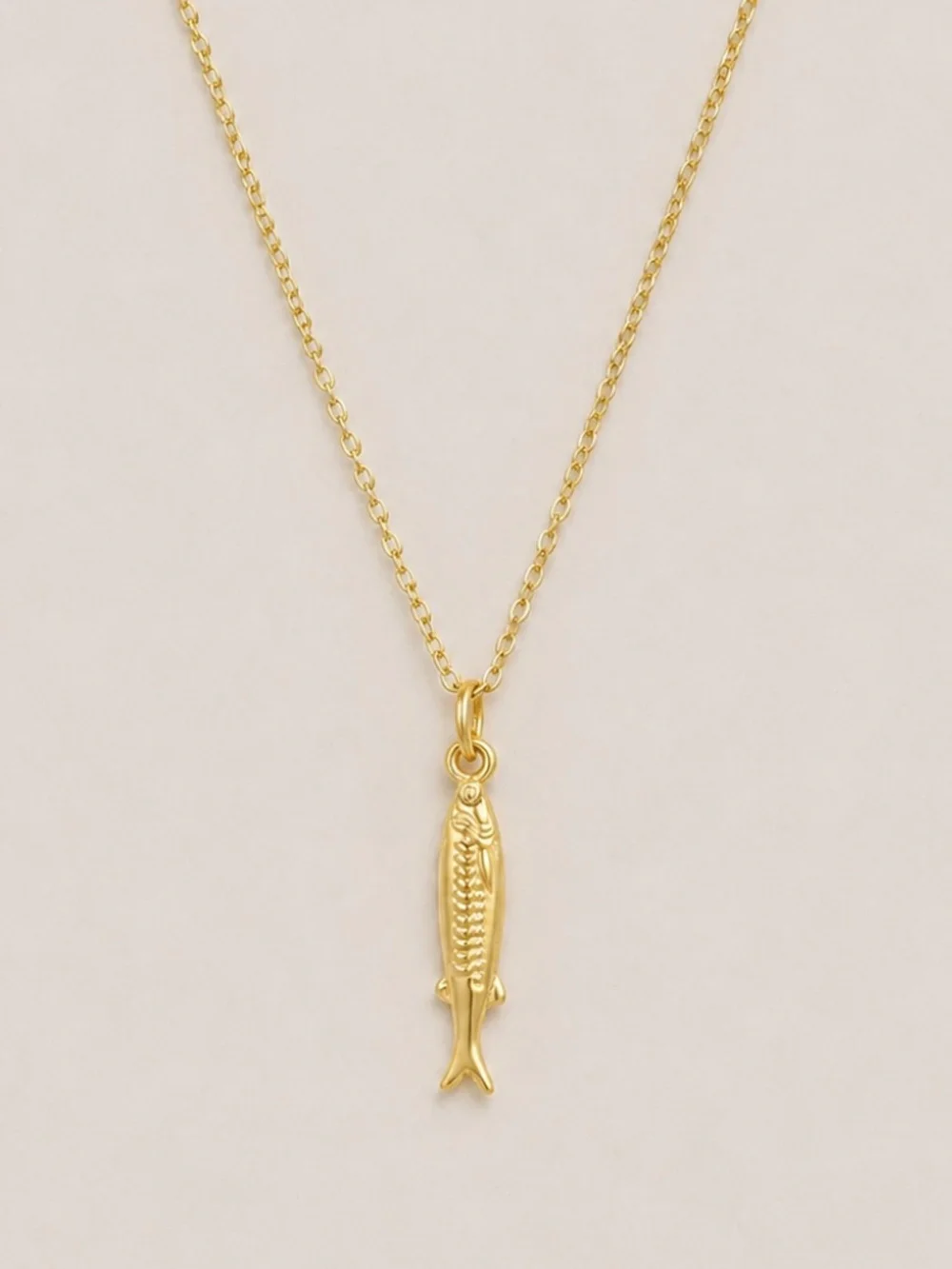 New! 14K Gold Plated Fish Necklace NWOT